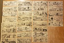 UNCLE ALVIN CLIPPED COMIC STRIP COLLECTION OF 29 BOB SHERRY MOBY DICK? CLASSIC picture