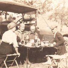 Vintage 1910s Picnic Lunch Car Warm River Photo Fremont County Idaho picture