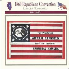 1995 Atlas, Civil War Cards, #33.01 1860 Republican Convention, Abe Lincoln picture