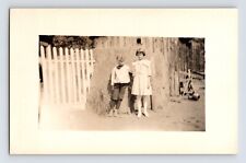 Postcard RPPC Colorado Lyons CO Portrait Children Brother Sister 1910s Unposted picture