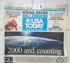 SPECIAL EDITION U S A TODAY DEC 31 1999 - JAN1-2 2000 NEWSPAPER 2000 & COUNTING picture