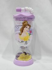 Disney Store Beauty and the Beast Belle Snow Globe Water Glitter Tumbler Cup picture