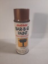 Vintage Plasti-Kote Barb-B-Q  12 Fluid OZ. Spray Paint, Paper Label, picture