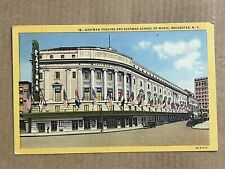 Postcard Rochester NY Theatre Eastman School of Music Vintage New York PC picture