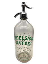 Vintage Excelsior Water Arrowhead Beverage Los Angeles Glass Soda Water Bottle picture