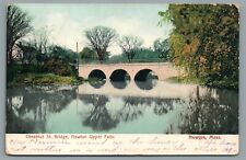 Chestnut St. Bridge Newton Upper Falls Newton Mass Vintage Postcard c1907 picture
