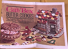 c.1950s Gift Box Butter Cookies Pillsbury Flour Recipe Book Cookbook Booklet picture