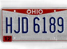 OHIO passenger license plate 