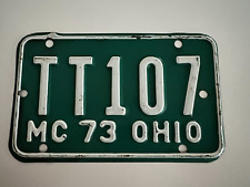1973 Ohio Motorcycle License Plate Tag.(6541) picture