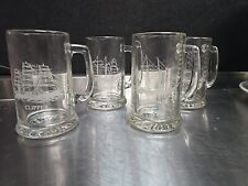 Vintage Set of 4Long John Silver Clipper,Brig,Scooner,Barkentine Ship Mugs 14 oz picture