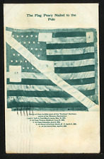 1910 American Flag at the North Pole Admiral Peary Historic Vintage Postcard picture