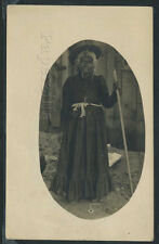 AZ Bisbee? RPPC c.1904 ELDERLY NAVAJO WOMAN Traditional Dress & Hat One of Kind picture