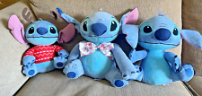 Lot of 3 Disney Stitch Stuffed Animal Plush Dolls Collectible Easter Christmas picture