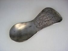 VERY RARE OLD SOLID SILVER SHOEHORN 