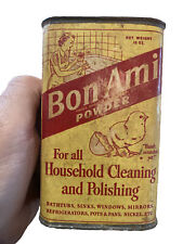 Vintage BON AMI POWDER 12oz CAN collectors item Tin Top About Half Full picture