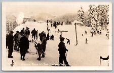 RPPC Postcard Winter Skiing Snoqualmie Pass Cascade Range Washington *C5643 picture