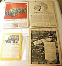 4 Vintage 1919-1932 Auto Parts & Care Print Ads Purolator Warner Dupont picture