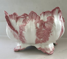 Vtg Mottahedeh Italian Pink and White Floral Planter Cache Pot picture