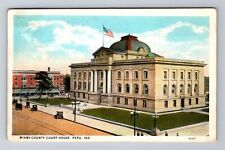 Peru IN-Indiana, Miami County Court House, c1930 Antique Vintage Postcard picture
