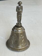 Vintage Napoleon Brass Bell Battle Scene With Soldiers - 5” Tall picture