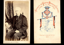Vintage Albumen Print CDV Masaguer, Gerona, White-Haired Gentleman picture