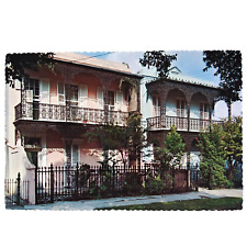 Lovely Antebellum Homes Vieux Carre New Orleans Louisiana Postcard Vintage picture