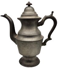 1820's Early WESTBROOK Pewter Teapot NO MONOGRAM picture