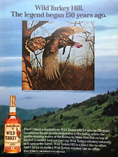 Vintage 1984 Wild Turkey Bourbon original color ad LI011 picture