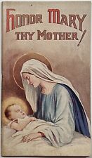 Honor Mary Thy Mother, Vintage 1934 Holy Devotional Booklet. picture