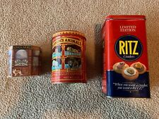 3 VINTAGE Collector Tins:Ritz, Animal Crackers, King’s Arms-Bentley’s Chocolates picture