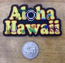 VTG Colorful Embossed State of Hawaii Rubber Refrigerator Magnet picture