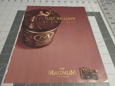2019 Magnum Ice Cream Must be Love, Double Sea Salt Caramel, Print Ad picture