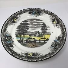 Vintage Spring Valley 12”  Serving Tray Platter Transfer Ware Made in Japan picture