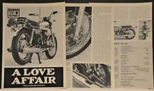 1971 Yamaha RD350 R5 5 Page Motorcycle Test Print Ad  picture