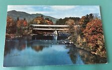 Covered Bridge At Conway New Hampshire Used Post Card picture