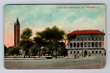 Newark NJ-New Jersey, Broad & Washington Streets, Antique c1909 Vintage Postcard picture