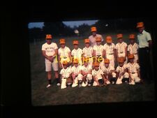 3R01 VINTAGE Photo 35mm Slide WEST SHORE YOUTH BASEBALL TEAM COACHES ON FIELD picture