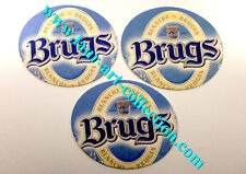 BRUGS, WHITE by BRUGES 3 SUB BOCK UNDER GLASS BEER ALCOHOL BAR BEER COASTER picture