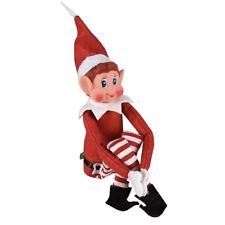 The Elf On A Christmas Tradition ELF Blue Eyes Doll BRAND NEW Red White Elf picture