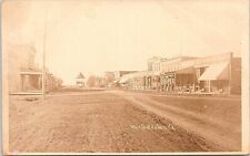 Hillsboro Kansas RPPC Street Scene early 1900s picture