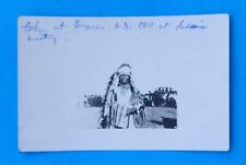 RARE 1911 Lakota Sioux Native American Dupree SD Snapshot Candid RPPC Postcard picture