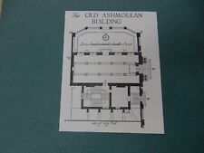 OLD ASHMOLEAN     OXFORD  MINIATURE ARCHITECTURAL PLATE  IDEAL TO FRAME    m82 picture