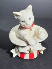 Lenox 4th of July Surprise Holiday Cats Patriotic Top Hat Figurine picture