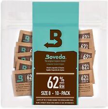 Boveda 62% RH Size 8-10 Pack Two-Way Humidity Control Packs - For Storing 1 oz picture