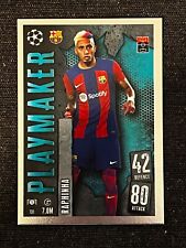 CARD TOPPS MATCH ATTAX 2023/24 PLAYMAKER RAPHINHA BARCELONA # 131 picture