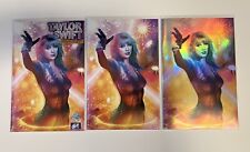 FEMALE FORCE: TAYLOR SWIFT #1 Set Of 3 GREG HORN 2024 C2E2 - 2nd PRINT picture
