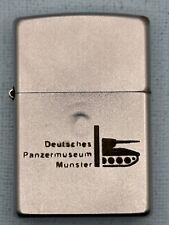 Vintage 2003 German Military Tank Museum Chrome Zippo Lighter picture