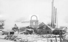 Ventres Hardwood Lumber Mill Winter Wanakena New York NY Reprint Postcard picture