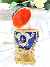 Imperial SAPPHIRE Blue gift for Home Fabergé egg Faberge Collectible JewelryBox picture