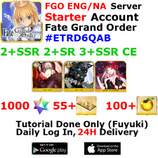 [ENG/NA][INST] FGO / Fate Grand Order Starter Account 2+SSR 50+Tix 1020+SQ #ETRD picture